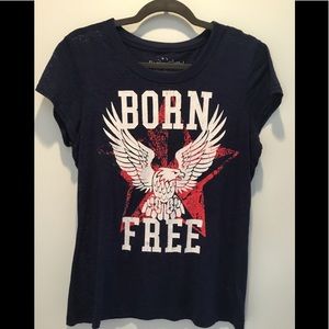 Rocker Girl Born Free T shirt